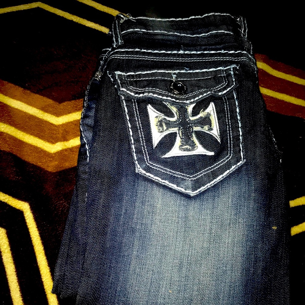 Dark blue bootcuts 💙
